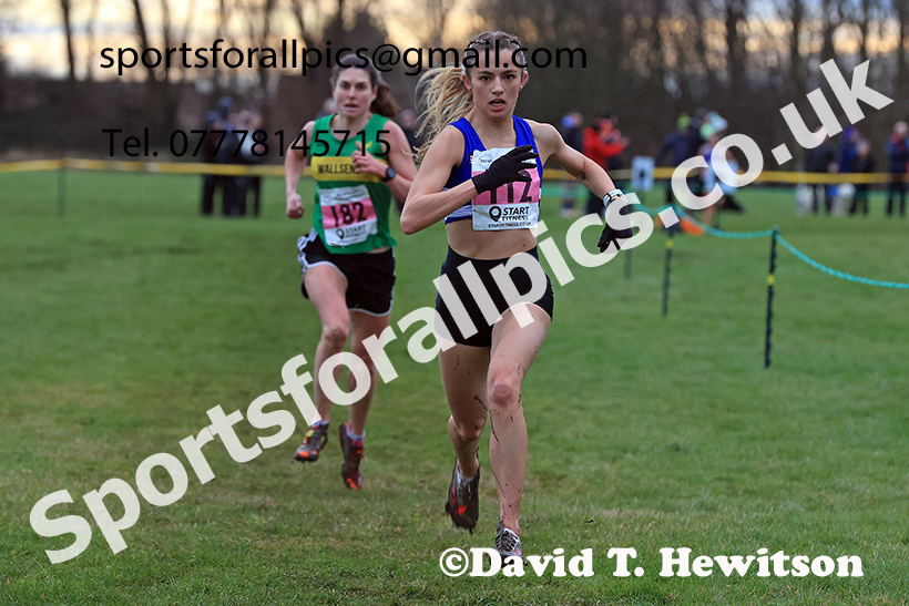 Senior womens 2024 NECAA Cross Country Champs., Temple Park, South Shields. Photo: David T. Hewitson/Sports for All Pics